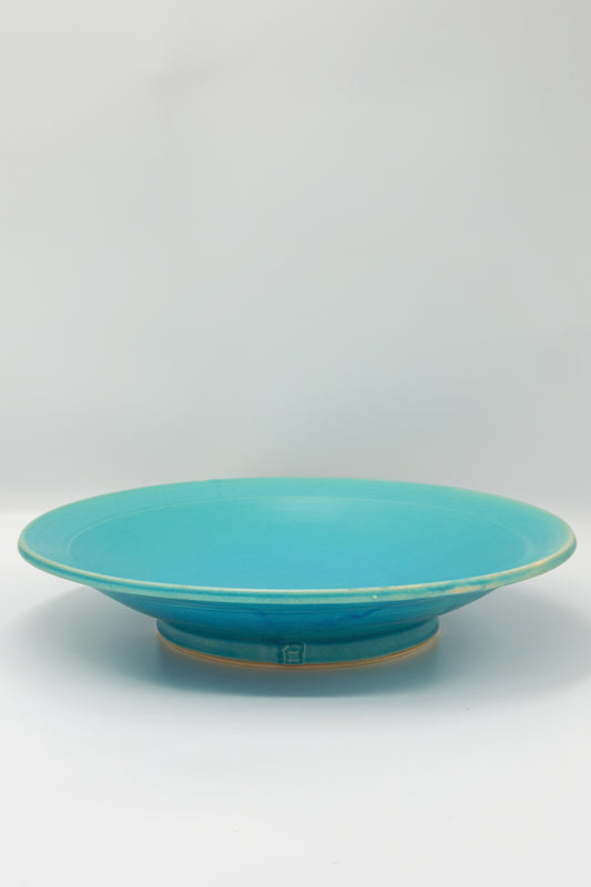 Yachimun 8-Sun Plate – Turquoise Ocean Glaze by Masahito Date (027-JN)