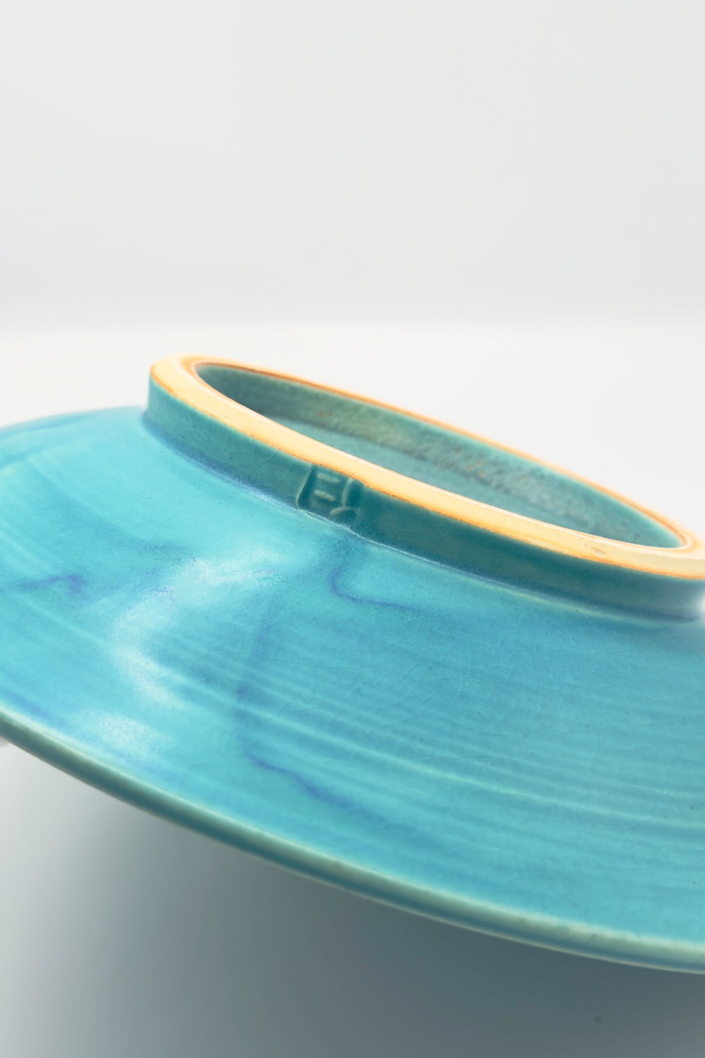 Yachimun 8-Sun Plate – Turquoise Ocean Glaze by Masahito Date (027-JN)