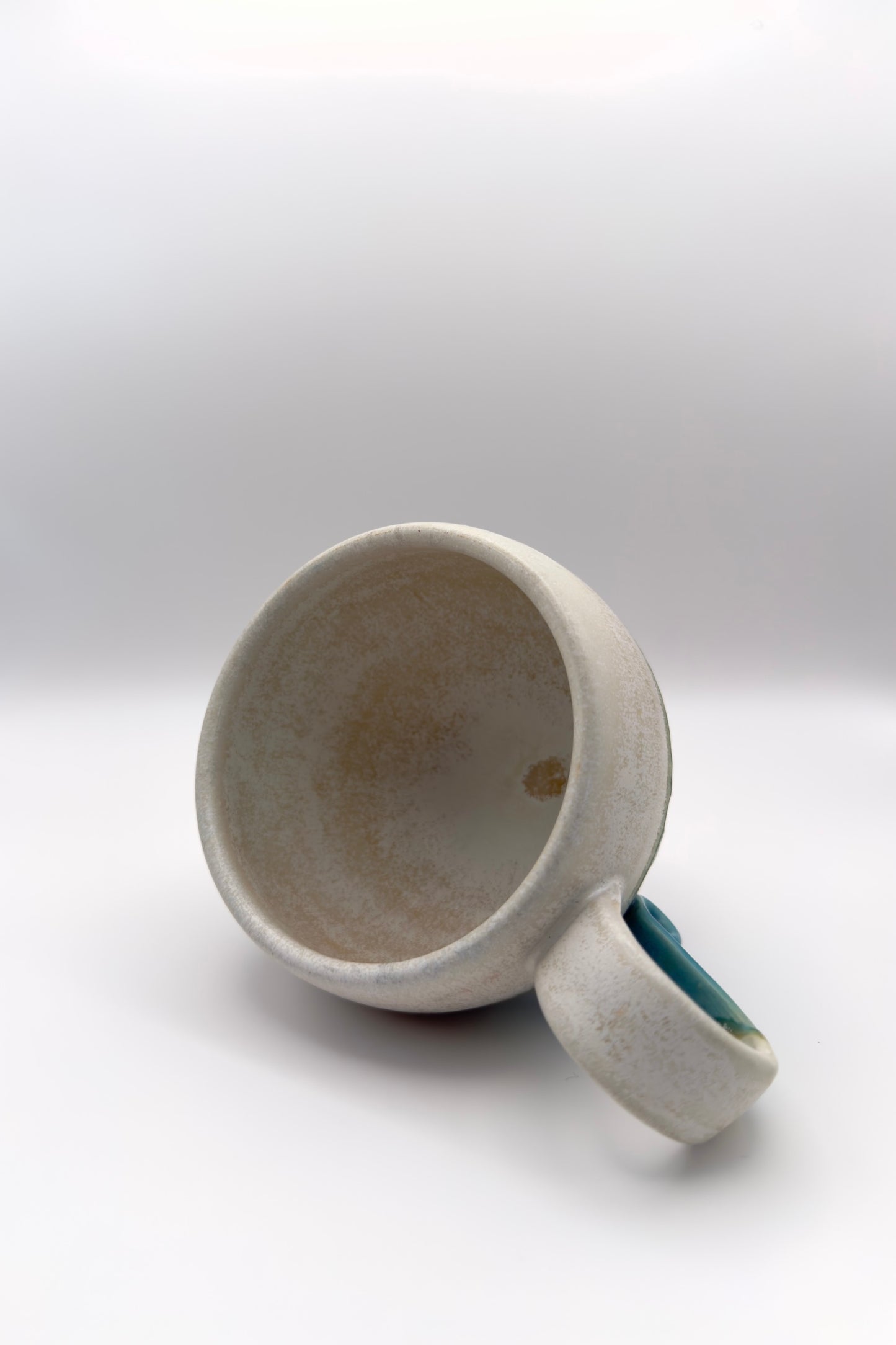 Yachimun Mug – Turquoise Ocean & Petal Carved by Masahito Date (001-JN)