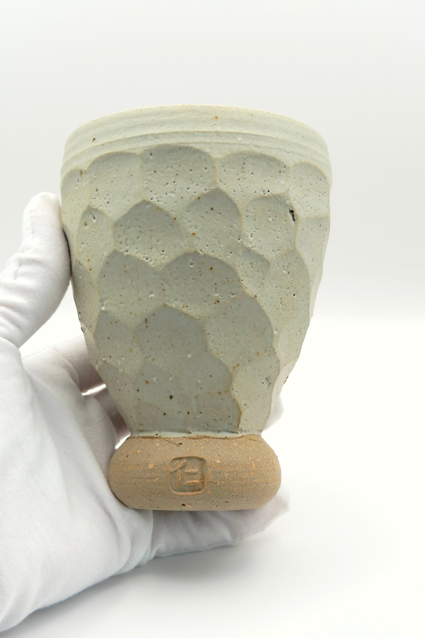 Yachimun Tumbler – Honeycomb Carved by Masahito Date (003-JN)