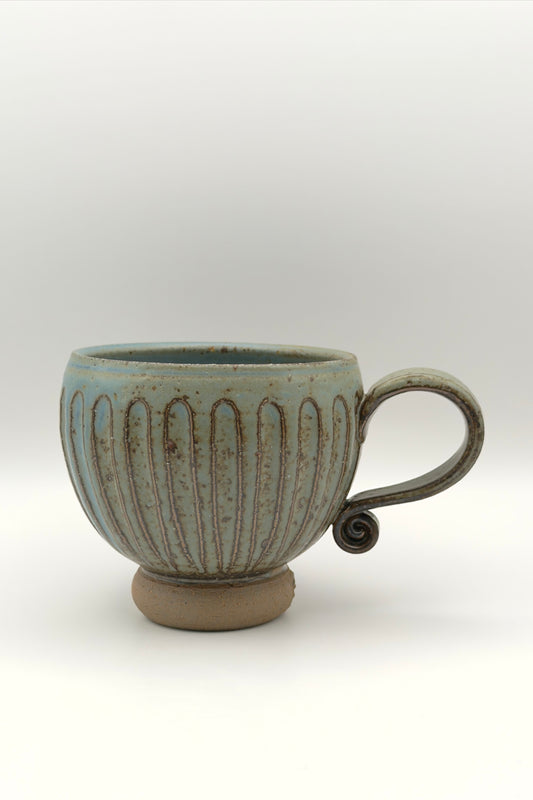 Yachimun Mug – Hand-Carved Lines by Masahito Date (004-JN)