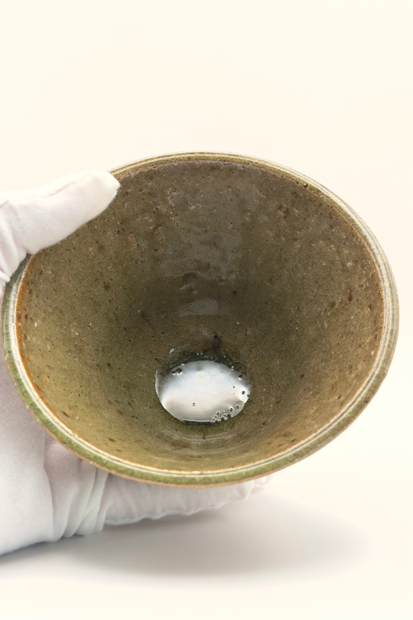 Yachimun Bowl – Blue Glass Inlay with Drip Glaze by Masahito Date (006-JN)